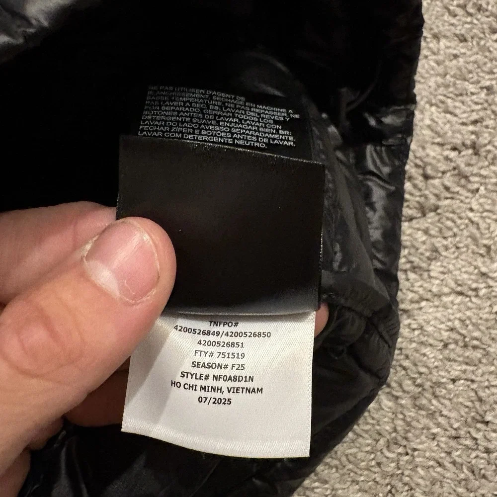 NEW The North Face Thermoball Hooded Jacket Black Men's Large L NFOA8D1N $250